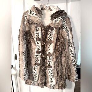 Vintage Dennis Basso faux fur coat